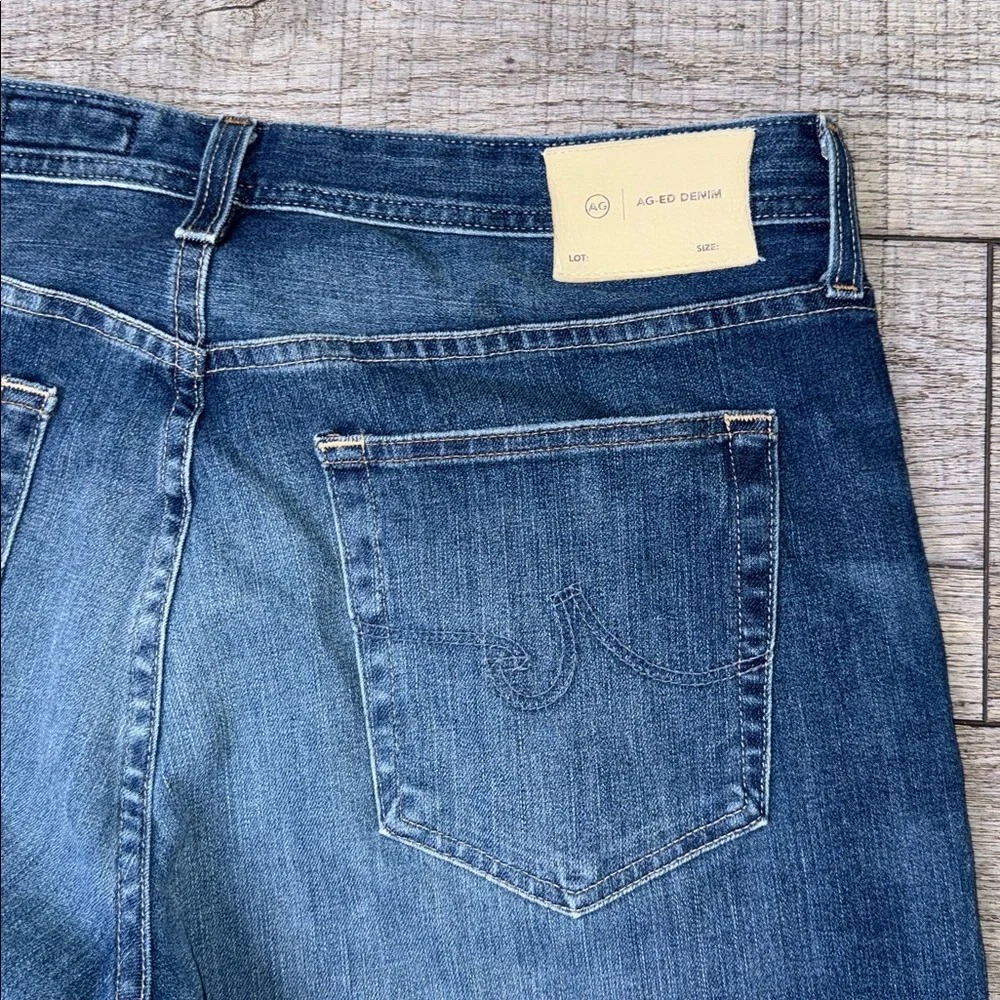 AG Adriano Goldschmied Tailored Leg Denim 360 Dark Blue Straight Jeans
